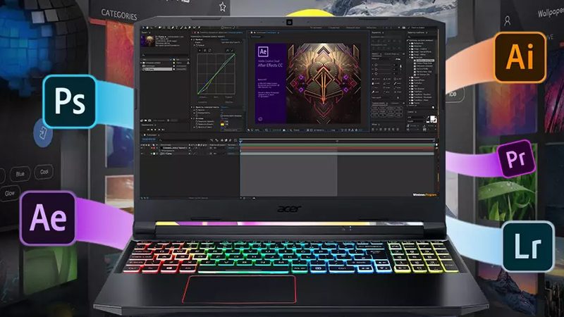 Laptop gaming hoàn toàn có thể dùng làm đồ họa